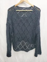 ◇ CIAOPANIC TYPY チャオパニックティピー 長袖 ニット セーター サイズONE ネイビー レディース P  【1408200013872】