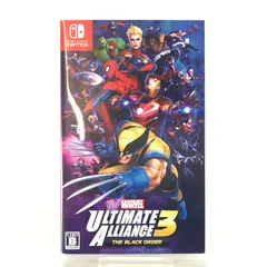 □任天堂 ニンテンドーSwitchソフト MARVEL ULTIMATE ALLIANCE 3： The Black Order 開封品
