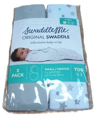 未使用 スワドルミー おくるみ 2セット S/M 0～3ヶ月　66㎝　グレー・星