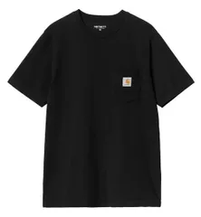 【送料無料】carhartt（カーハート ワークインプログレス）WORK IN PROGRESS　WIPウイップ　I030434　S/S Pocket T-Shirt　ショートスリーブポケット付きティーシャツ　4434 コットン 89 ブラック ユニセックス