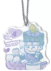 【中古】キーホルダー・マスコット(キャラクター) 一松×ニャニィニュニェニョン 「おそ松さん×サンリオキャラクターズカフェ アクリルキーホルダー」 原宿カフェ限定