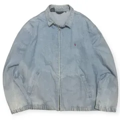 《USA製》80s Ralph Lauren ラルフローレン  デニム スイングトップ スポーツジャケット 古着 vintage (Lサイズ)