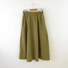 レプシィム ローリーズファーム LEPSIM LOWRYS FARM フレアスカート ロング カーキ 緑 F *A281