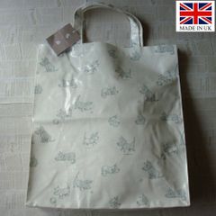 イギリス製 PVC ショッピングバッグ エコバッグ Shopping Bag  Hot Paws ＆ Trogg (Paw-31) Made in UK イギリス直輸入