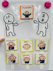 【視覚支援】絵カード活用ボード【体調を伝える】