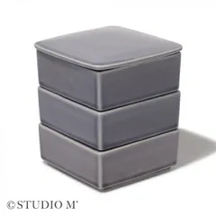 STUDIO M' 陶器製 3段重ね重箱 中古品の通販 by シアン's shop