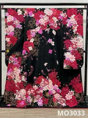 振袖 豪華 金彩 銀通し ラメ刺繍 身丈166cm 撥水加工済 MO3033