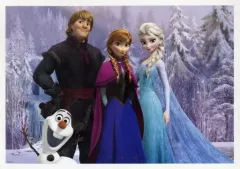 【中古】原画イラストボード 読売新聞 2016年 額絵シリーズ ディズニーキャラクターアートコレクション第2集 アナと雪の女王