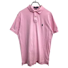 POLO RALPH LAUREN 半袖ポロシャツ Lサイズ ポロラルフローレン カスタムフィット ピンク 古着卸 アメリカ仕入 t2408-3463