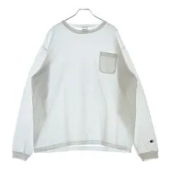 CHAMPION (チャンピオン) T1011 ティーテンイレブン ロングスリーブ ポケット MADE IN USA Tシャツ 長袖カットソー ホワイト