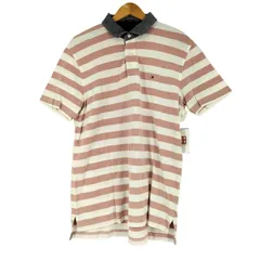トミーヒルフィガー TOMMY HILFIGER CUSTOM FIT ボーダーポロシャツ メンズ JPN：L 