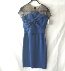 aimer anche ドレス エメ アンシェ 未使用 9号 ブルー    結婚式   お呼ばれ   パーティー