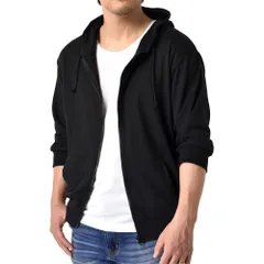 5分袖パーカー 夏 《ブラック》 新品 未使用ユニセックス パーカー ミニ裏毛 日除け UV対策 リブ付 【A4L】【ゆうパケット】 ファッション