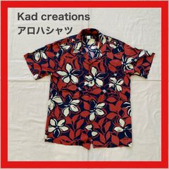 Kad creaticns　カドクリエーションズ　アロハシャツ　ハワイアンシャツ　シャツ　半袖　花柄　M