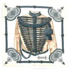 極美品 HERMES エルメス カレ90 スカーフ シルクスカーフ BRANDEBOURGS ブランデンブルグ