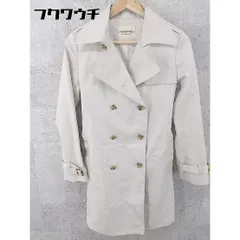 ■ ◎ STRAWBERRY FIELDS ストロベリーフィールズ ベルト付 長袖 トレンチ コート ベージュ レディース  【中古】 【1002802560521】のサムネイル