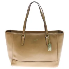 COACH (コーチ) コーチ 2WAYバッグ ハンドバッグ トートバッグ ブラウン キャメル レザー ゴールド金具 23578