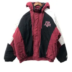 90年代 STARTER スターター テキサスA&M・アギーズ ナイロン スタジアムジャケット カレッジ スポーツ レッド (メンズ) 中古 古着 Q5278