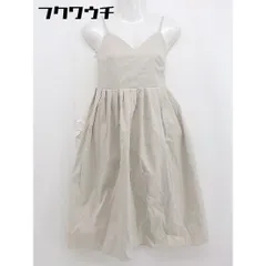 ◇ Girly Doll ガーリードール キャミソール　サイドジップ 膝下丈 ワンピース アイボリー レディース 【中古】 【1106020012180】のサムネイル