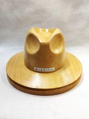 前つまみソフト帽クラウン59㎝＋平ブリムセット　木型NO4　新品
