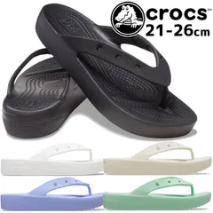 クロックス crocs レディース 厚底 トングサンダル クラシック プラットフォーム フリップ ビーチサンダル ビーサン 207714