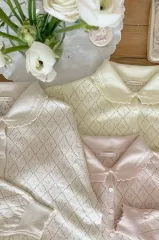 mimi boutique グアヴェックデフルール デザートカーディガン アイボリー