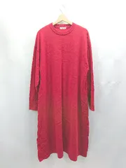 ◇ ⊇ FREAK'S STORE フリークスストア 長袖 ロング ワンピース サイズM レッド レディース E  【1503060039137】