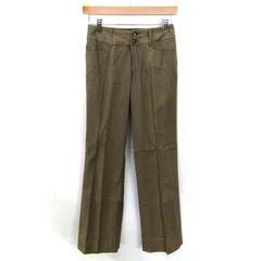 コムサモデルズ テーパードパンツ スラックス ストレッチ リネン混 ボトムス レディース XXSサイズ ブラウン系 COMME CA MODELS 【中古】