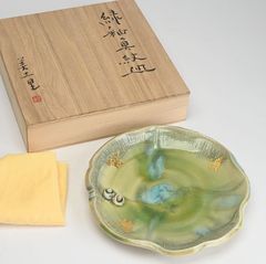 吉田るみこ 作 陶芸 皿 共箱付 九谷焼 - メルカリ