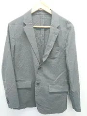 ◇ ⊂ UNIQLO ユニクロ 感動ジャケット 長袖 テーラードジャケット サイズＭ ダークグレー メンズ E  【1411130019128】