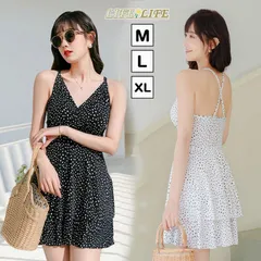 ワンピース 水着 レディース 即購入OK タンキニ 水着 体型カバー 水玉柄 みずぎ オールインワン ハイウエスト 大きいサイズ  水泳 温泉 海水浴 20代 30代 40代 hyxz70