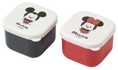 【在庫処分】130ml 2個組 おかず入れ ディズニー 保存容器 ゆるるん シール容器 ミッキー＆ミニー ミニ MO1WAG-A スケーター(Skater)
