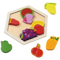アーテック 木製六角パズル フルーツ No.21764