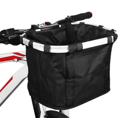ShuaWdk【2025最新改良モデル】折りたたみ自転車カゴ自転車かごマウンテンバイクカゴ前かご取り外し可能自転車カゴ自転車用バスケット耐荷重10KG脱着式折りたたみ可能大容量取り付け簡単