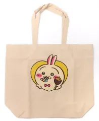 【中古】バッグ うさぎ バレンタイン トートバッグ ナチュラル Lサイズ 「ちいかわ なんか小さくてかわいいやつ」