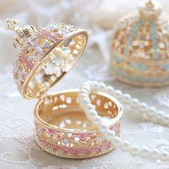 MN008 ミニチュアクラウン（ゴールド）【ピィアース正規品】東京銀座PICALS 王冠 英国 王室 小物入れ 収納 アクセサリーケース 置物 インテリア 雑貨 北欧 かわいい グッズ  ピィアース mer12