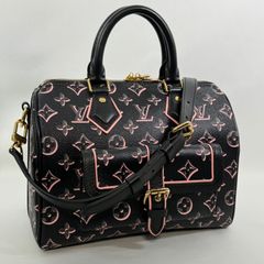 LOUIS VUITTON ルイヴィトン モノグラム フォールフォーユー スピーディーバンドリエール25 ハンドバッグ ショルダーバッグ ボストンバッグ M20852 ブラック ピンク
