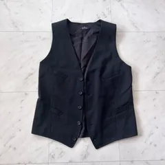 【美品】ポールスミス　刺繍入り　メンズ ベスト 美品 Paul Smith メンズベスト 黒｜Yahoo!フリマ（旧PayPayフリマ）