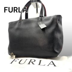 FURLA フルラ　ハンドバッグ　ブラック　レザー　A715