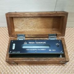 理研計測器製作所 精密水準器 平形水準器 150×0.02 中古 送料無料　3367