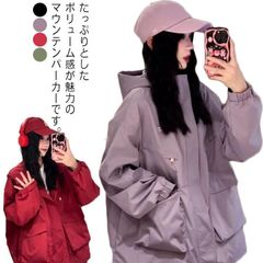 フード付き ミリタリー アウター 薄手 ジャケット 2024新作 レディース オーバーサイズ マンパ 春 ブルゾン ライトアウター パーカー マウンテンパーカー ゆったり 大きいサイズ 春物 春先