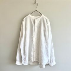 アトリエフランセ デ コンフェクション ヘンリーネックシャツ プル