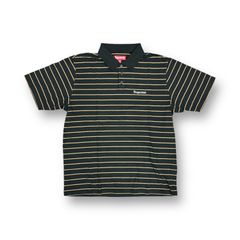 Supreme ポロシャツ ホワイト/グリーン ストライプ MELVINS刺繍 大注目】 Stripe Supreme/Melvins S/S 24ss Supreme | Polo
