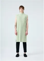 未使用品 オムプリッセ イッセイミヤケ TUCKED ロングベスト3サイズ HOMME PLISSE ISSEY MIYAKE オム プリッセ イッセイ ミヤケ 24AW