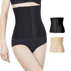 (ブラック レディース 産後ガードル 腰痛サポート 猫背矯正 お腹引き締め お腹やせ 補正下着 XL) 骨盤 シェイプウエア ウエストニッパー ダイエット用 ニッパーコルセットくびれ [bhcanae]
