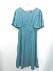 ◇ N.Natural Beauty Basic 袖レース 半袖 ロング ワンピース サイズM グリーン系 レディース E  【1408220005420】