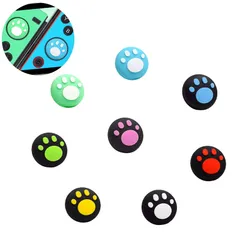 Doyeemei かわいい猫の爪ロッカーキャップ 【Switch/Switch Lite 対応】アナログスティックカバー L/Rセンサーコントロール キャップ (8個セット) ロッカーキャップ 猫手 肉球 猫の爪 親指グリップキャップ ジョイスティ