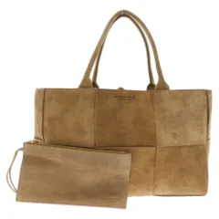 BOTTEGA VENETA (ボッテガヴェネタ) ザ アルコ トートバッグ ハンドバッグ スエードレザー ブラウン ゴールド金具 609175のサムネイル