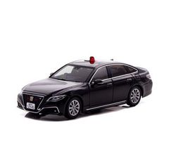 RAI'S (レイズ) 1/43 トヨタ クラウン (ARS220) 2022 神奈川県警察交通部交通機動隊車両 (覆面 黒)