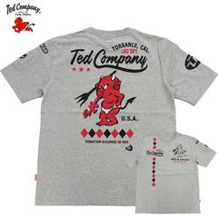 テッドマン Tシャツ ダイヤパターン TEDMAN スタンダード・テディ エフ商会 TDSS-570 アッシュグレー 新品 
